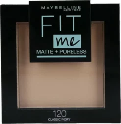 Top 10 ❤️ Maybelline Fit Me Matte & Poreless - 120 Classic Ivory - Gezichtspoeder 🛒 -Beauty Winkel 550x564 9