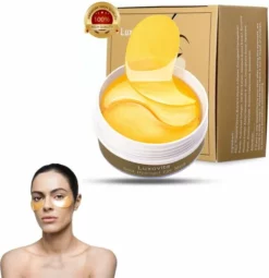 Goedkoop π Collageen Oogmasker Luxovita - Wallen Wegwerken/Donkere Kringen/Rimpels - Hydraterend - 24k Goud Oog Masker - Eye Pads - Gel Oogmaskers - 60 Stuks π