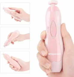 Kopen 🛒 WVspecials Elektrische Baby NagelKnipper Blauw & Handige Opberg Doos - Elektrische Baby Nagelschaartje - Baby Nageltrimmer - Baby Nagelset - Baby Nagelvijl - Veilig En Zacht - Elektrische Baby Nagelknipper - Ultra Stil (slapend Knippen) - Roze 🔥 -Beauty Winkel 550x568 9