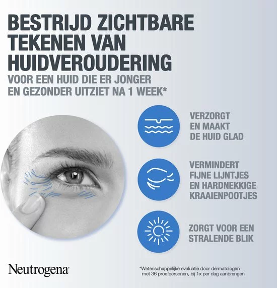 Groothandel ๐ Neutrogena Retinol Boost Eye Cream (15ml), Effectieve Anti-veroudering Oogcrème & Effectieve Hydraterende Verzorging Met Retinol, Mirtebladextract & Hyaluronzuur Voor Een Jonger En Gezond Uitziende Huid ๐ฏ 4 Groothandel ๐ Neutrogena Retinol Boost Eye Cream (15ml), Effectieve Anti-veroudering Oogcrème & Effectieve Hydraterende Verzorging Met Retinol, Mirtebladextract & Hyaluronzuur Voor Een Jonger En Gezond Uitziende Huid ๐ฏ - Afbeelding 2