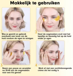 Goedkoop 🔔 Collageen Oogmasker Luxovita - Wallen Wegwerken/Donkere Kringen/Rimpels - Hydraterend - 24k Goud Oog Masker - Eye Pads - Gel Oogmaskers - 60 Stuks 😉 -Beauty Winkel 550x573 2