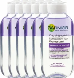 Gloednieuw π Garnier SkinActive 2in1 Oogmakeupreiniging - 6 X 125 Ml - Voordeelverpakking π€©