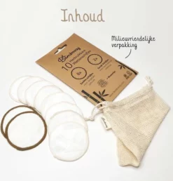 Flash-uitverkoop ✨ Bamboozy Wasbare Wattenschijfjes 10 Bamboe Wattenschijfjes - Herbruikbare Wattenschijfjes - Make Up Pads Zoogcompressen Zero Waste ✔️ -Beauty Winkel 550x574 5