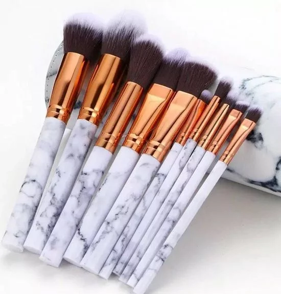 Hete verkoop 🥰 LOUZIR Professionele Make-up Kwasten - Poederkwast- Penseel Kwast- Oogschaduw Kwast - Bronzer Kwast -Foundation Kwast- Kabuki Kwasten- Contouren -make-up Borstels 10-delig ✔️ 10 Hete verkoop 🥰 LOUZIR Professionele Make-up Kwasten - Poederkwast- Penseel Kwast- Oogschaduw Kwast - Bronzer Kwast -Foundation Kwast- Kabuki Kwasten- Contouren -make-up Borstels 10-delig ✔️ - Afbeelding 8