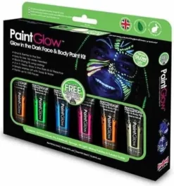 Hete verkoop 🎁 Paintglow | Glow In The Dark Face & Body Paint Kit 🎁
