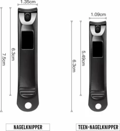 Goedkoop 👍 Podec Nagelknipper Set Van 2 Voor Vingernagels En Teennagels Teennagelknipper - RVS ⭐ -Beauty Winkel 550x597