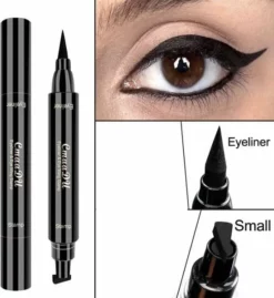 Beste deal 😉 Merkloos Eyeliner Met Wing Stempel - Eyeliner - Zwarte Oog Stempel - Eyeliner 2 In 1 - Stift- Zwarte Stift - Eyeliner Tool - Wing Eyeliner - Wing Stamp - Zwarte Eyeliner Potlood - 2 In 1 - Zwarte Stempel 👍