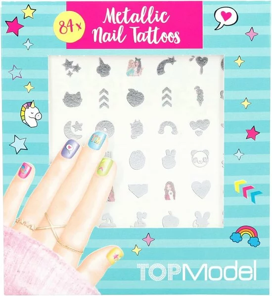 Gloednieuw π Topmodel Nagelsticker-set Meisjes Zilver 84 Stuks β€οΈ 3 Gloednieuw π Topmodel Nagelsticker-set Meisjes Zilver 84 Stuks β€οΈ