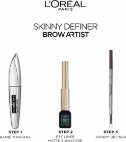 Promo 👍 L’Oréal Paris Brow Artist Skinny Definer Wenkbrauwpotlood - 105 Brunette - Ultradun ✔️ -Beauty Winkel 550x619 6