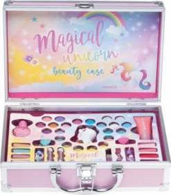 Flash-uitverkoop 🔔 Mm Iz Unicorn Make-up Koffer 42 Delig - Make Up Koffer Met Inhoud - Make Up Koffer Meisjes - Make Up Koffer Kinderen 🔥 -Beauty Winkel 550x628