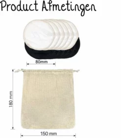 Goedkoopste 🥰 Bamboozy 12 Zwart + Wit Wasbare Wattenschijfjes Herbruikbare Wattenschijfjes Zero Waste Duurzame Bamboe 🛒 14 Goedkoopste 🥰 Bamboozy 12 Zwart + Wit Wasbare Wattenschijfjes Herbruikbare Wattenschijfjes Zero Waste Duurzame Bamboe 🛒 -Beauty Winkel 550x630 4