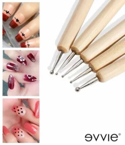 Coupon 🧨 Evvie 20-delige Nailart Penselen Set In Etui - Zwart 😍 -Beauty Winkel 550x636