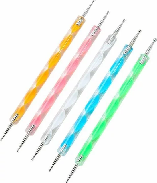 Nieuw π Nail It Nail Art Druppelpennen - Stippen Stokjes - Dotting Tools - 5 Stuks π 3 Nieuw π Nail It Nail Art Druppelpennen - Stippen Stokjes - Dotting Tools - 5 Stuks π