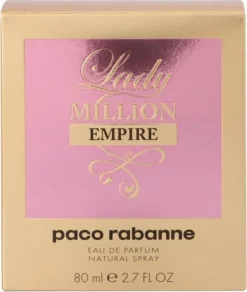 Beste Verkoop ⌛ Paco Rabanne Lady Million Empire 80 Ml - Eau De Parfum - Damesparfum 🛒 -Beauty Winkel 550x650 1