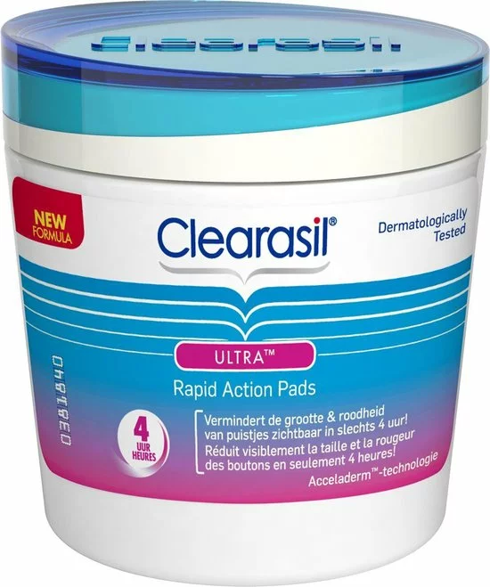 Beste Pirce β Clearasil Ultra Rapid Action Pads - Reinigingsdoekjes - 2 X 65 Stuks π 4 Beste Pirce β Clearasil Ultra Rapid Action Pads - Reinigingsdoekjes - 2 X 65 Stuks π - Afbeelding 2