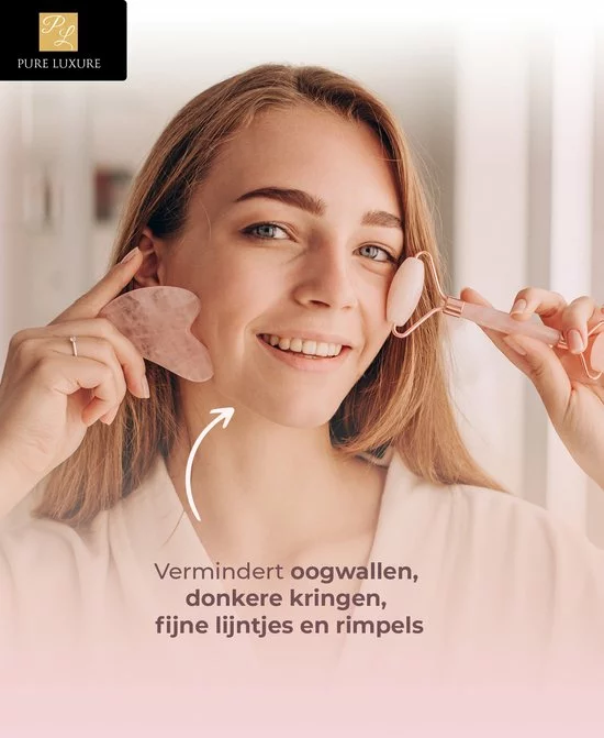 Hete verkoop β Pure Luxure Jade Roller Rozenkwarts - Jade Roller - Gezichtsroller - Gua Sha - Rose Quartz - Gua Sha Jade - Jade - Massage - 2 Delige Set - Skincare - Black Friday 2022 π 6 Hete verkoop β Pure Luxure Jade Roller Rozenkwarts - Jade Roller - Gezichtsroller - Gua Sha - Rose Quartz - Gua Sha Jade - Jade - Massage - 2 Delige Set - Skincare - Black Friday 2022 π - Afbeelding 4