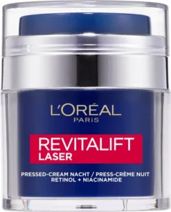 Goedkoopste ⭐ L’Oréal Paris Revitalift Laser Pressed Nachtcrème - Retinol En Niacinamide - 50 Ml 💯