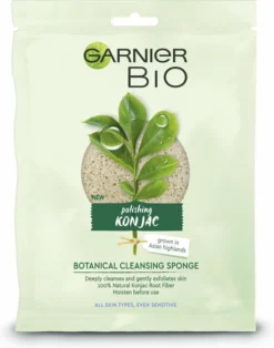 Korting 🧨 Garnier Bio Konjac Reinigingsspons - Exfoliërend ⭐ -Beauty Winkel 550x699 1