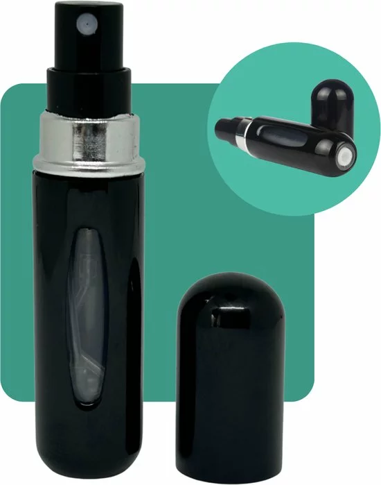 Gloednieuw ๐ Qualité Specials Qualité - Parfum Verstuiver Navulbaar - Mini Parfum Flesje - Reisflesje - Zwart ๐ 3 Gloednieuw ๐ Qualité Specials Qualité - Parfum Verstuiver Navulbaar - Mini Parfum Flesje - Reisflesje - Zwart ๐