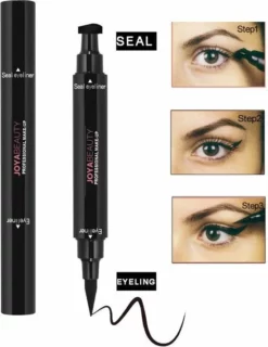Nieuw 🤩 Joya Beauty Eyeliner Met Wing Stempel | Zwarte Oog Stempel | 2 In 1 Eyeliner | Eyeliner Tool | Wing Eyeliner | Wing Stamp ⌛