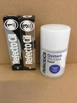 Top 10 👏 RefectoCil 2 Stuks Nr.1 Zwart + Nr.3 Natuurbruin + 100ml Oxidant 🌟