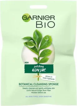 Korting 🧨 Garnier Bio Konjac Reinigingsspons - Exfoliërend ⭐