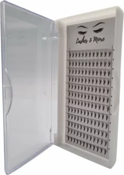 Kopen ⌛ Lashes & More - Nepwimpers - 10D 13mm 0.05 D Krul - Pre-Made Volume Fans Russian Volume Pre-Made Fans- Wimperextensions Wimper Extensions - Verkrijgbaar In Lengte 9mm Tot 15mm 👏