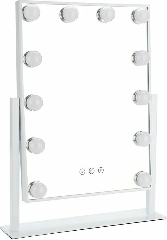 Beste Pirce ⭐ Bright Beauty Vanity Make Up Spiegel Met Verlichting - Wit - Dimbaar Met Drie Lichtstanden 🌟 3 Beste Pirce ⭐ Bright Beauty Vanity Make Up Spiegel Met Verlichting - Wit - Dimbaar Met Drie Lichtstanden 🌟