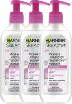 Aanbiedingen 🎉 Garnier SkinActive Micellaire - 3x 200ml - Reinigingsgel 🥰