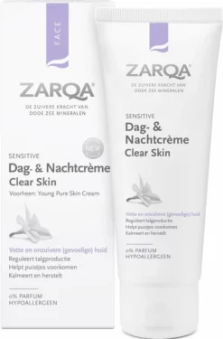 Beste Verkoop 😍 ZARQA Dag- En Nachtcr Me Clear Skin (reguleert Talgproductie) - 75 Ml 😍 -Beauty Winkel 550x835 5